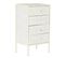 Chiffonnier, Meuble De Rangement En Bois De Sapin Et Mdf Coloris Blanc - L. 45 X P. 34 X H. 78 Cm