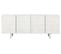 Buffet, Meuble De Rangement En Bois De Manguier Coloris Blanc -l. 177 X P. 40 X H. 75 Cm