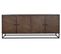 Buffet, Meuble De Rangement En Bois Coloris Marron Foncé - L. 177  X P. 38 X H. 75 Cm