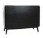 Buffet, Meuble De Rangement En Bois Coloris Naturel, Noir - L. 120 X P. 40 X H. 90,50 Cm