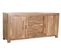 Buffet, Meuble De Rangement En Bois D'acacia Coloris Naturel - L. 170 X P.  45 X H. 80 Cm