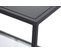Table Console En Verre Et Métal Coloris Noir - Longueur 100  X Profondeur 35  X Hauteur 80 Cm