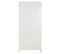 Armoire De Rangement En Bois De Sapin /mdf Coloris Blanc - L. 85.5 X P. 50.5 X H. 186.2 Cm