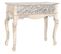 Table Console En  Bois Coloris Naturel Et Blanc - Longueur 91 X Profondeur 42 X Hauteur 81 Cm