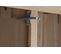 Armoire De Rangement En Bois Mdf Coloris Naturel - Longueur 90 X Profondeur 40 X Hauteur 180 Cm