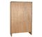 Armoire De Rangement Avec 2 Portes En Bois Coloris Marron - L. 100 X P. 45 X H. 160 Cm