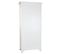 Vitrine, Armoire Vaisselier En Bois/verre Coloris Blanc/gris - L. 89 X P. 40 X H. 200 Cm