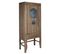 Armoire De Rangement En Bois/métal Coloris Marron - Longueur 85 X Profondeur 44 X Hauteur 194 Cm