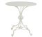 Table D'appoint Ronde En Métal Coloris Blanc - Diamètre 81 X Hauteur 81.5 Cm