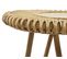 Set De 2 Table D'appoint Ronde En Rotin Coloris Naturel - Diamètre 80 X Hauteur 45.5 Cm