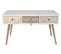 Table Basse En Bois De Sapin/coton Coloris Blanc/naturel - L. 110 X P. 60 X H. 50 Cm