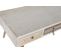 Table Basse En Bois De Sapin/coton Coloris Blanc/naturel - L. 110 X P. 60 X H. 50 Cm