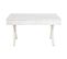 Table Basse En Bois De Manguier/métal Coloris Blanc/doré - L. 140 X P. 70 X H. 42 Cm