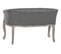 Canapé De Salon En Polyester Gris Foncé  Et Bois Naturel  - L. 107  X P.  61 X H.  71 Cm