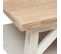 Table Basse En Bois D'acacia Et Mdf Coloris Blanc - L. 120  X P. 70  X H. 44,5  Cm