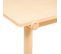 Table À Manger En Bois Mdf Coloris Beige - Longueur 160 X Profondeur 87,5   X Hauteur 74,5  Cm