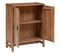 Buffet Haut Avec 2 Portes En Bois Coloris Naturel - L.  80 X P. 35  X H. 101,5  Cm