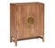 Buffet Haut Avec 2 Portes En Bois Coloris Naturel - L.  80 X P. 35  X H. 101,5  Cm