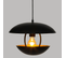 Lampe Suspendue, Suspension Luminaire En Métal Noir - Diamètre 33 X Hauteur 23 Cm