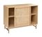 Buffet Avec 2 Portes En Mdf Coloris Beige - L. 100 X P. 40 X H. 78,5 Cm