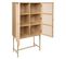 Buffet Haut Avec 2 Portes En Mdf Coloris Beige - L. 80 X P. 41,7 X H. 165,3 Cm