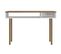 Table Console En Bois Coloris Blanc/chêne - Longueur 120 X Profondeur 36 X Hauteur 78 Cm