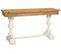 Meuble Console, Table Console En Bois Sculpté Coloris Naturel  - L. 150  X P. 46 X H. 79 Cm