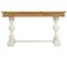 Meuble Console, Table Console En Bois Sculpté Coloris Naturel  - L. 150  X P. 46 X H. 79 Cm