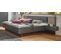 Lit Adulte + 2 Tables De Chevets King Size Coloris Graphite, Imitation Chêne Artisan