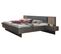 Lit Adulte + 2 Tables De Chevets King Size Coloris Graphite, Imitation Chêne Artisan