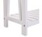 Meuble Console, Table Console En Bois Coloris Blanc, Marron - L. 80  X P. 30 X H. 80 Cm