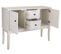 Meuble Console, Table Console En Bois Avec 2 Portes Et 2 Tiroirs Coloris Blanc