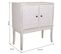 Meuble Console, Table Console En Bois Avec 2 Portes Coloris Blanc - L.  81,5 X P. 39  X H. 90 Cm