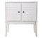 Meuble Console, Table Console En Bois Avec 2 Portes Coloris Blanc - L.  81,5 X P. 39  X H. 90 Cm