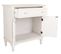 Meuble Console, Table Console En Bois Avec 1 Tiroir Et 2 Portes Coloris Blanc