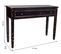 Meuble Console, Table Console En Bois Avec 1 Tiroir Coloris Noir - L. 112 X P. 38 X H. 82 Cm