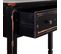 Meuble Console, Table Console En Bois Avec 1 Tiroir Coloris Noir - L. 112 X P. 38 X H. 82 Cm