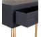 Meuble Console, Table Console En Bois Avec 2 Tiroirs Coloris Noir -  L. 82  X P. 41 X H. 78  Cm