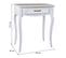 Meuble Console, Table Console En Bois Avec 1 Tiroir Coloris Blanc - L. 60 X P. 40 X H. 72,50 Cm