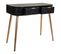 Meuble Console, Table Console En Bois Coloris Noir - L. 88 X P. 42 X H. 78 Cm