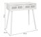 Meuble Console, Table Console Avec 2 Tiroirs En Bois Coloris Blanc  -  L. 80  X P. 42  X H. 79  Cm