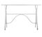 Meuble Console, Table Console En Métal Coloris Blanc - L. 122,5  X P. 33 X H. 80 Cm