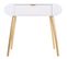 Meuble Console, Table Console En Bois Avec 1 Tiroir Coloris Blanc, Pieds Coloris Doré