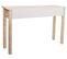 Meuble Console, Table Console En Bois Sculpté Coloris Blanc Vieilli - L. 120 X P. 35  X H. 80 Cm