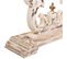 Meuble Console, Table Console En Bois Sculpté Coloris Blanc, Naturel  - L. 120  X P. 36 X H. 92 Cm