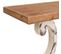 Meuble Console, Table Console En Bois Sculpté Coloris Blanc, Naturel  - L. 120  X P. 36 X H. 92 Cm