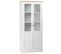 Vitrine, Meuble De Rangement Avec 2 Portes Coloris Blanc   - L. 81 X P. 40 X H. 180  Cm