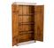 Armoire, Placard En Bois Avec 2 Portes Coloris Blanc - Longueur 100 X Profondeur 40 X Hauteur 180 Cm