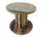 Table De Salon Ronde En Bois Multicolore - Diamètre 92  X Hauteur 80  Cm