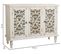 Buffet, Meuble De Rangement En Bois Avec 3 Portes Coloris Blanc - L. 120 X P. 40 X H. 91 Cm